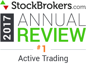 Avaliações da Interactive Brokers: Stockbrokers.com Awards 2017 - 1º lugar na categoria "Negociação ativa"